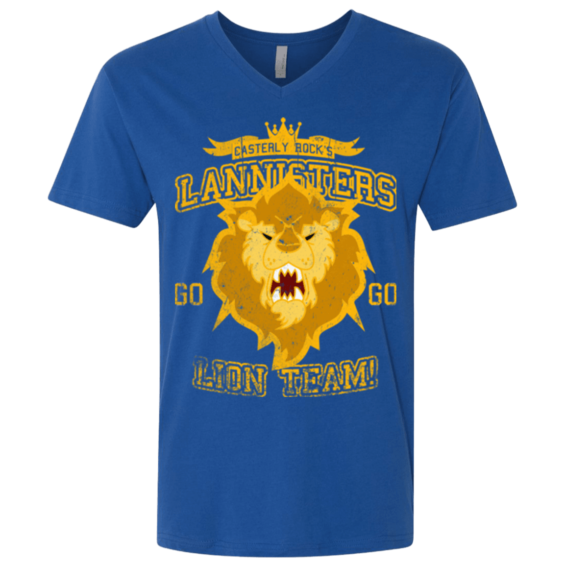 T-Shirts Royal / X-Small Lion Team Men's Premium V-Neck