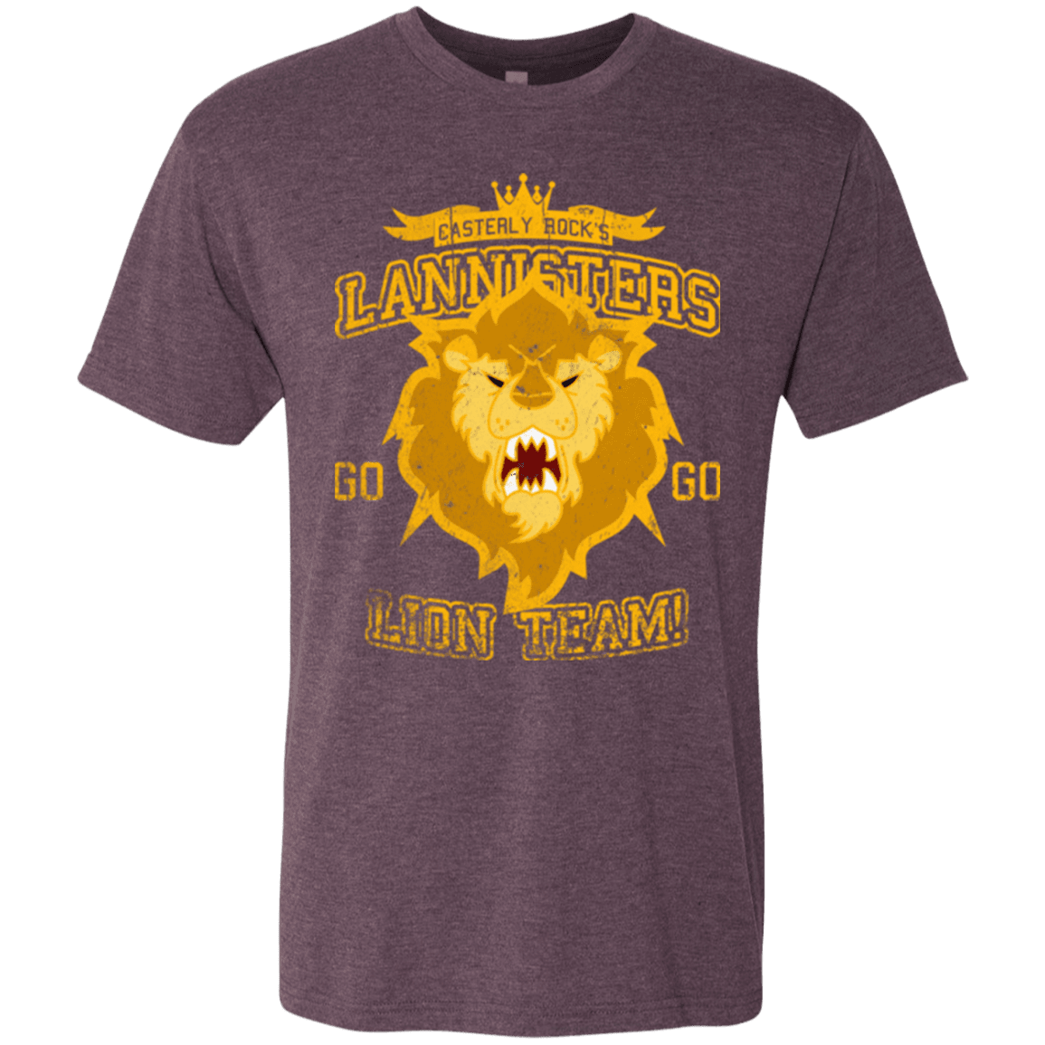 T-Shirts Vintage Purple / Small Lion Team Men's Triblend T-Shirt
