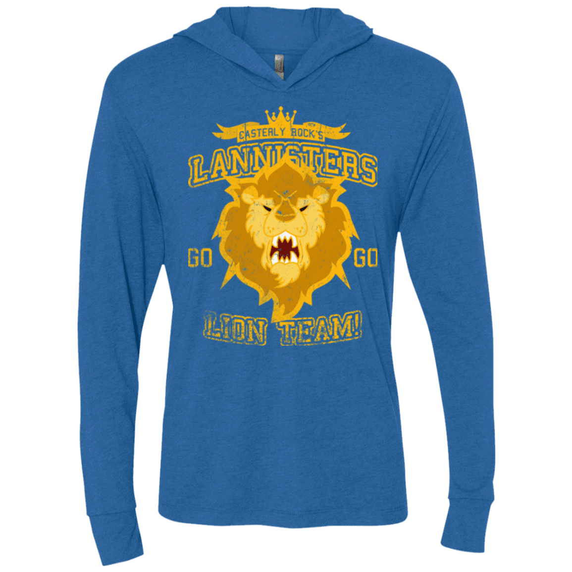 T-Shirts Vintage Royal / X-Small Lion Team Triblend Long Sleeve Hoodie Tee