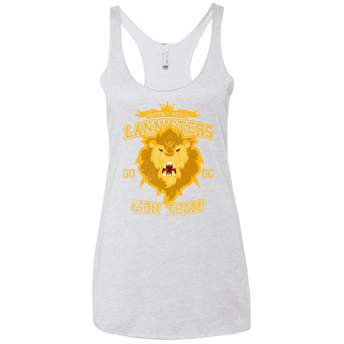 T-Shirts Heather White / X-Small Lion Team Women's Triblend Racerback Tank