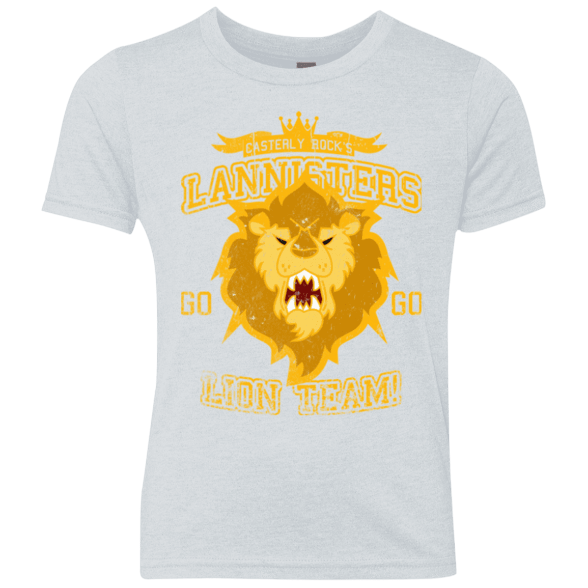 T-Shirts Heather White / YXS Lion Team Youth Triblend T-Shirt