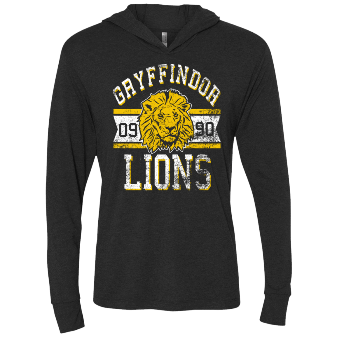 T-Shirts Vintage Black / X-Small Lions Triblend Long Sleeve Hoodie Tee