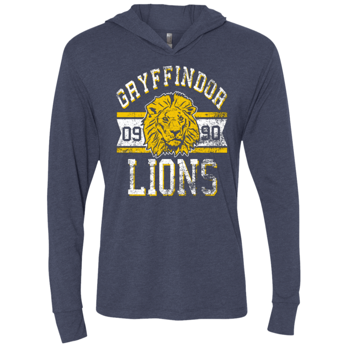 T-Shirts Vintage Navy / X-Small Lions Triblend Long Sleeve Hoodie Tee