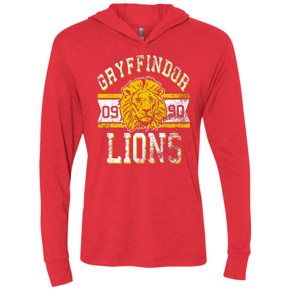 T-Shirts Vintage Red / X-Small Lions Triblend Long Sleeve Hoodie Tee