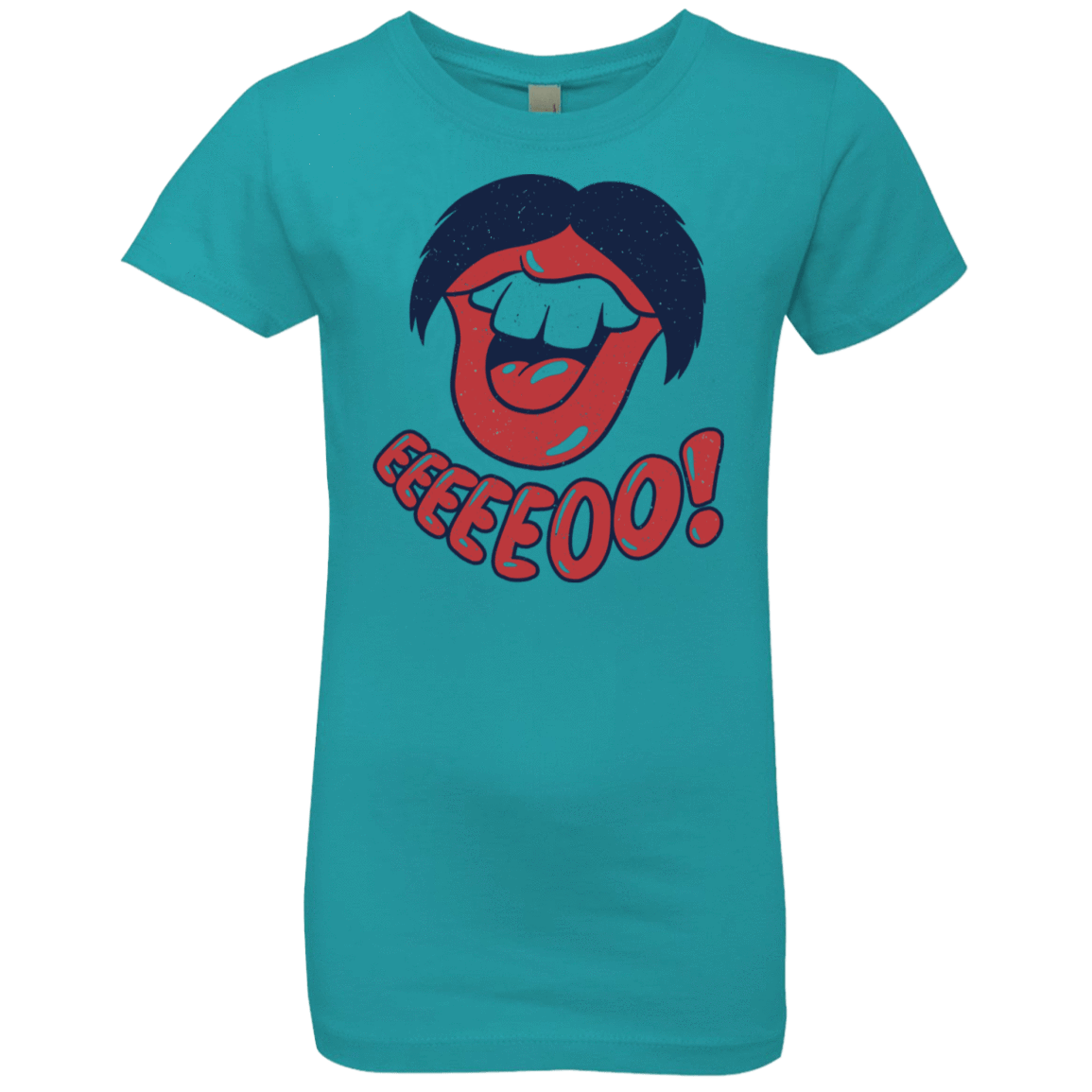 T-Shirts Tahiti Blue / YXS Lips EO Girls Premium T-Shirt