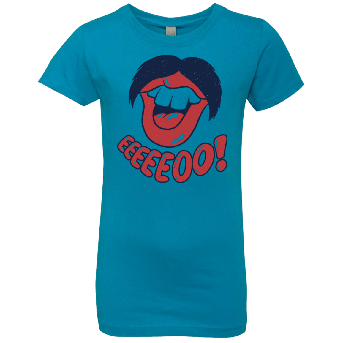 T-Shirts Turquoise / YXS Lips EO Girls Premium T-Shirt