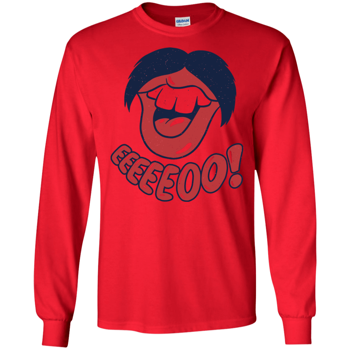 T-Shirts Red / S Lips EO Men's Long Sleeve T-Shirt