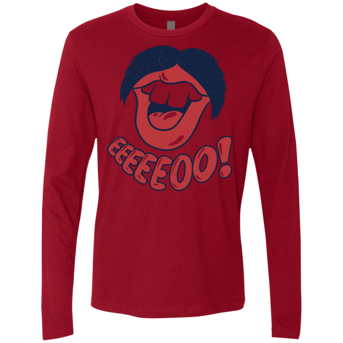 T-Shirts Cardinal / S Lips EO Men's Premium Long Sleeve