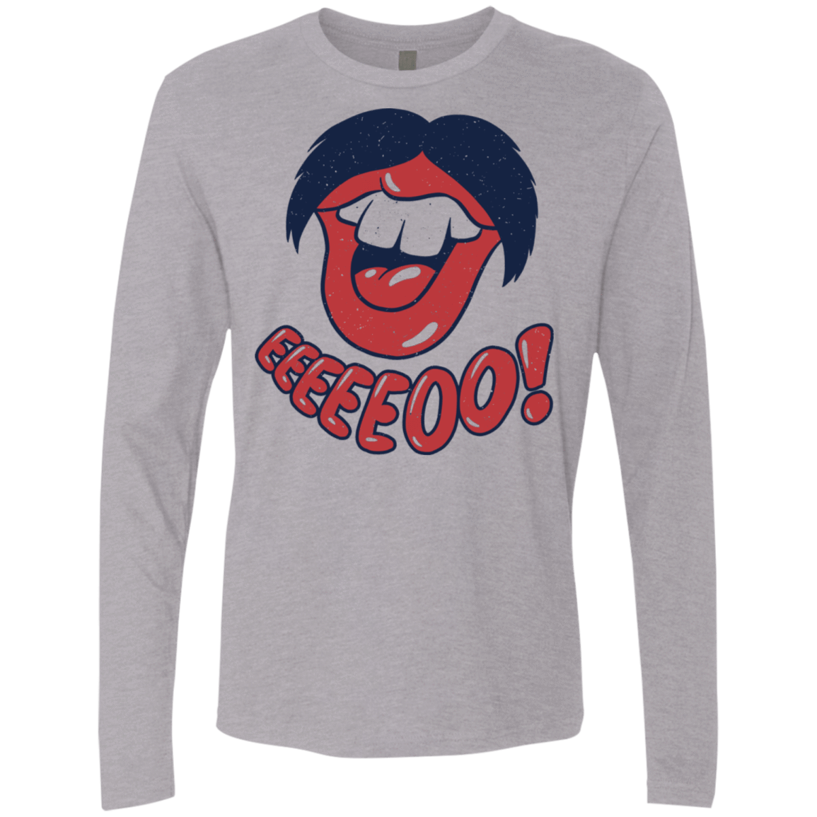 T-Shirts Heather Grey / S Lips EO Men's Premium Long Sleeve