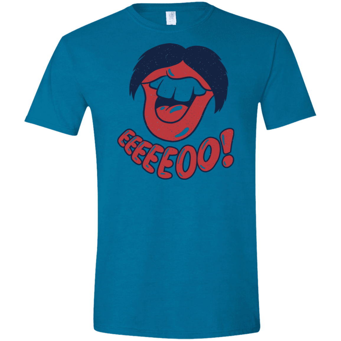 T-Shirts Antique Sapphire / S Lips EO Men's Semi-Fitted Softstyle