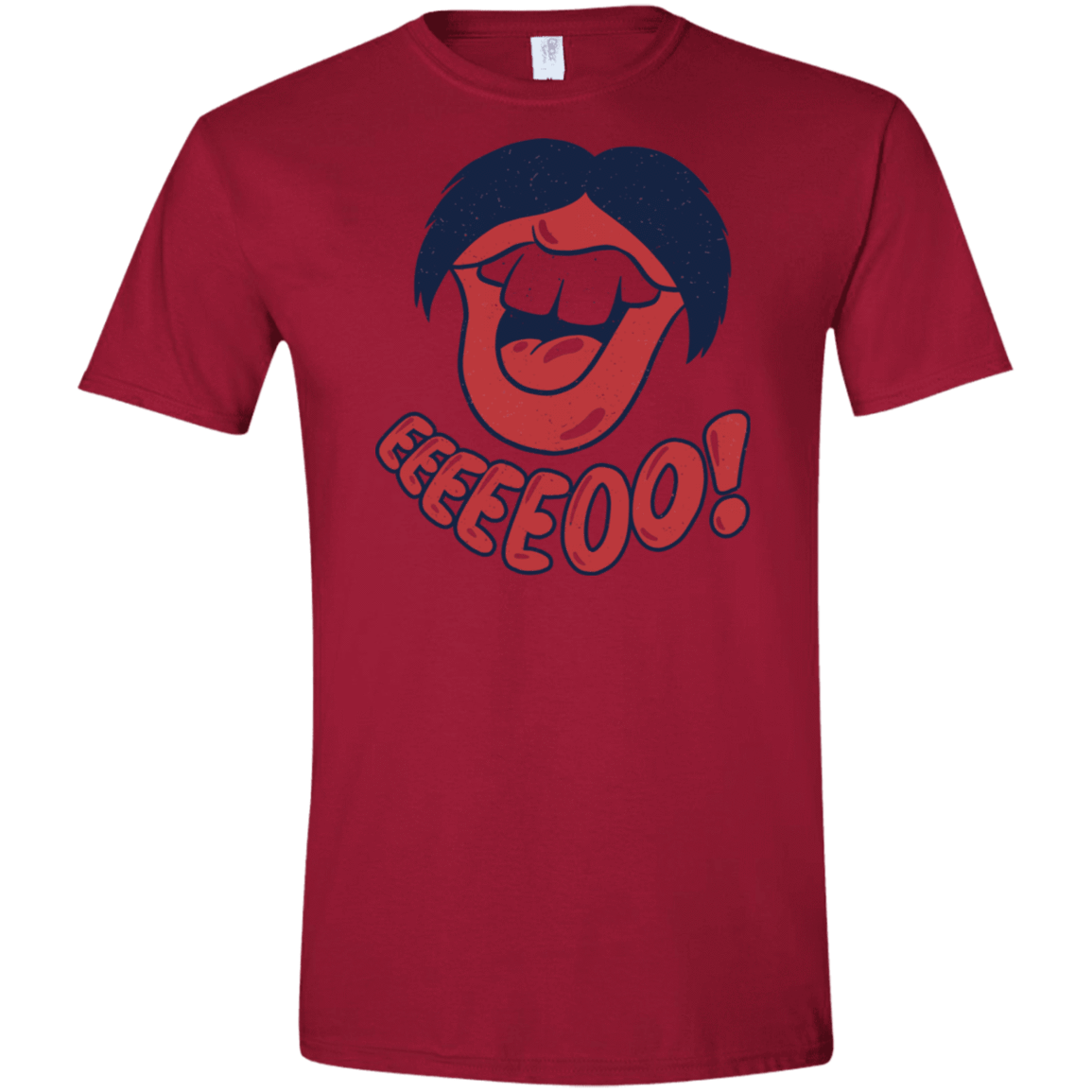 T-Shirts Cardinal Red / S Lips EO Men's Semi-Fitted Softstyle