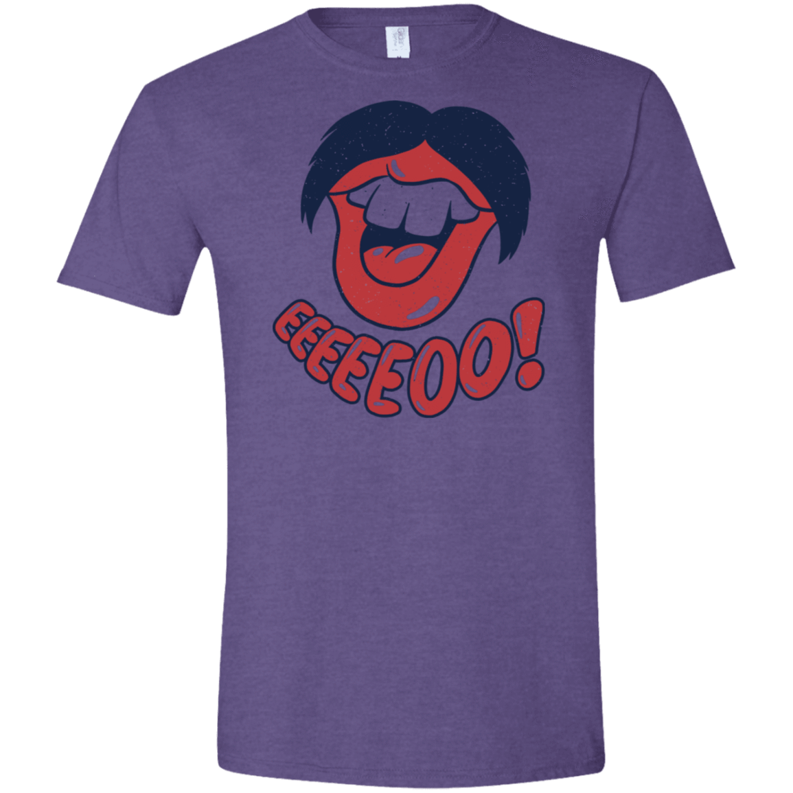 T-Shirts Heather Purple / S Lips EO Men's Semi-Fitted Softstyle