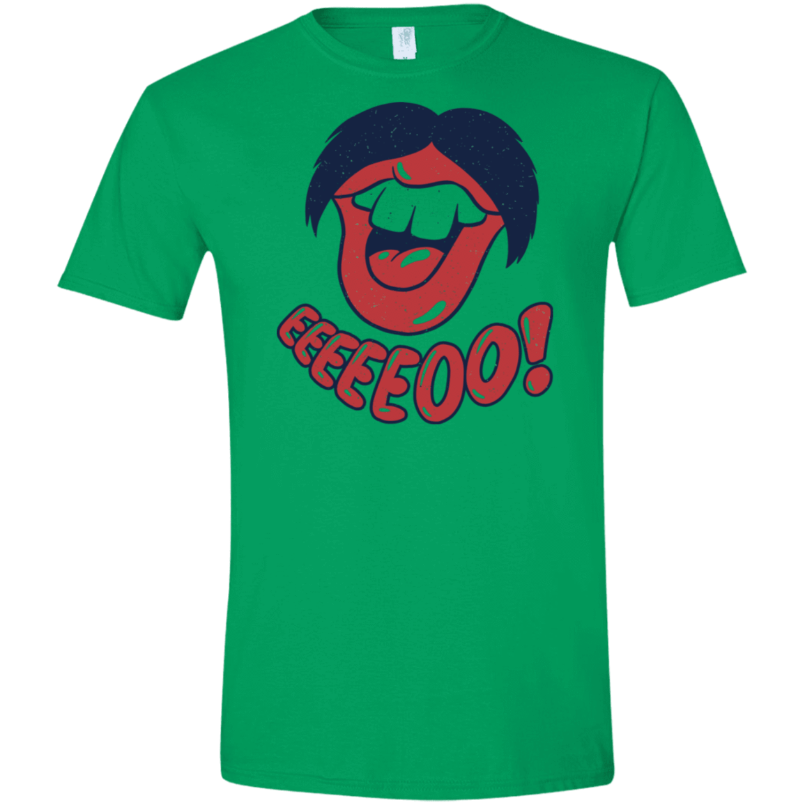 T-Shirts Irish Green / S Lips EO Men's Semi-Fitted Softstyle