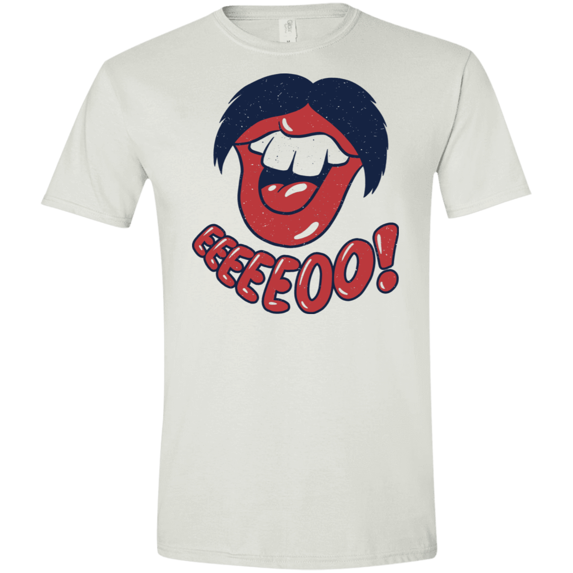 T-Shirts White / X-Small Lips EO Men's Semi-Fitted Softstyle