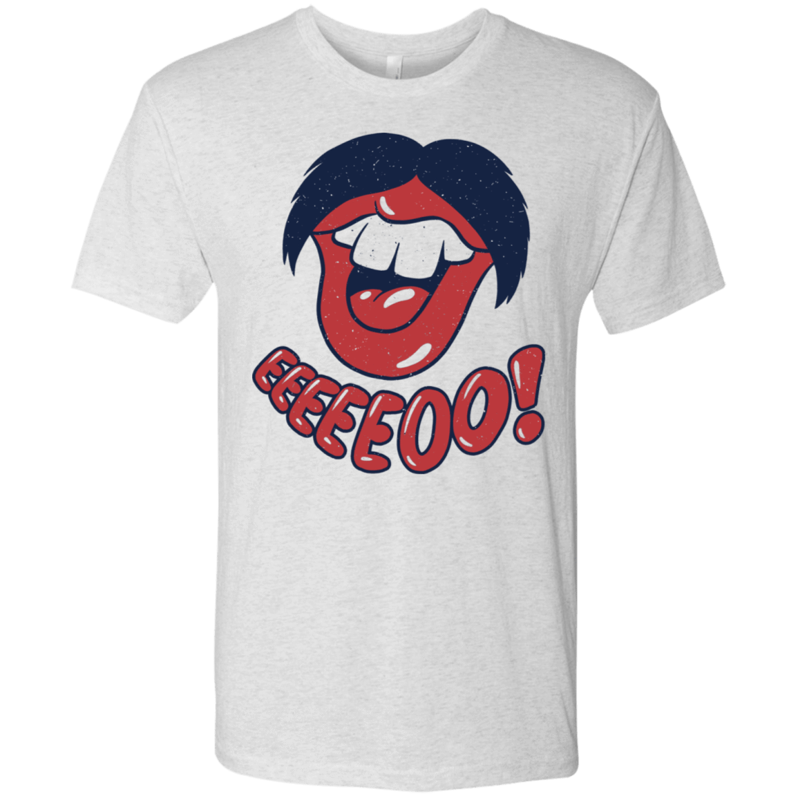 T-Shirts Heather White / S Lips EO Men's Triblend T-Shirt