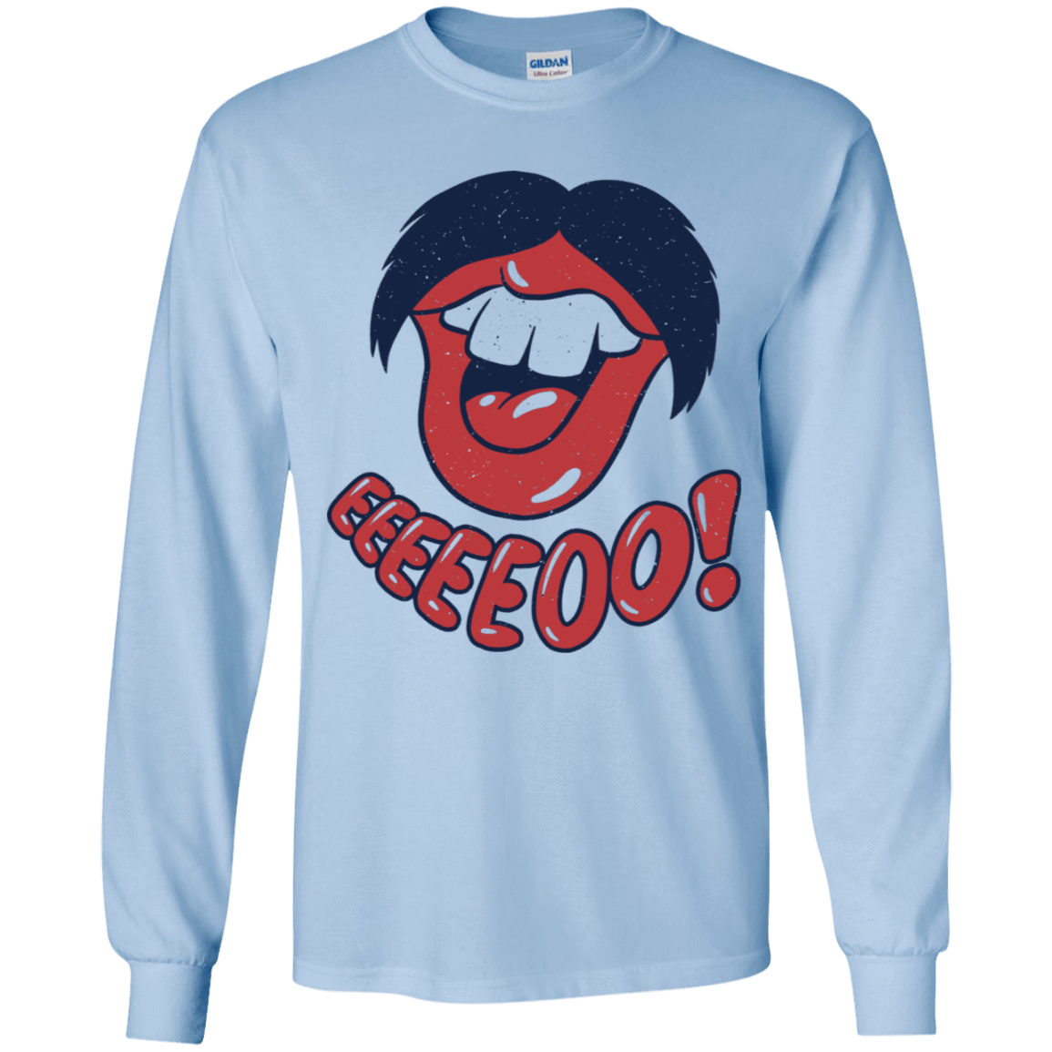 T-Shirts Light Blue / YS Lips EO Youth Long Sleeve T-Shirt