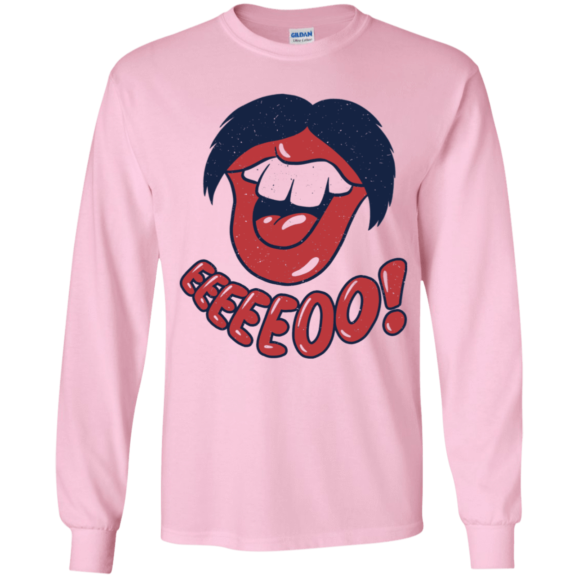 T-Shirts Light Pink / YS Lips EO Youth Long Sleeve T-Shirt