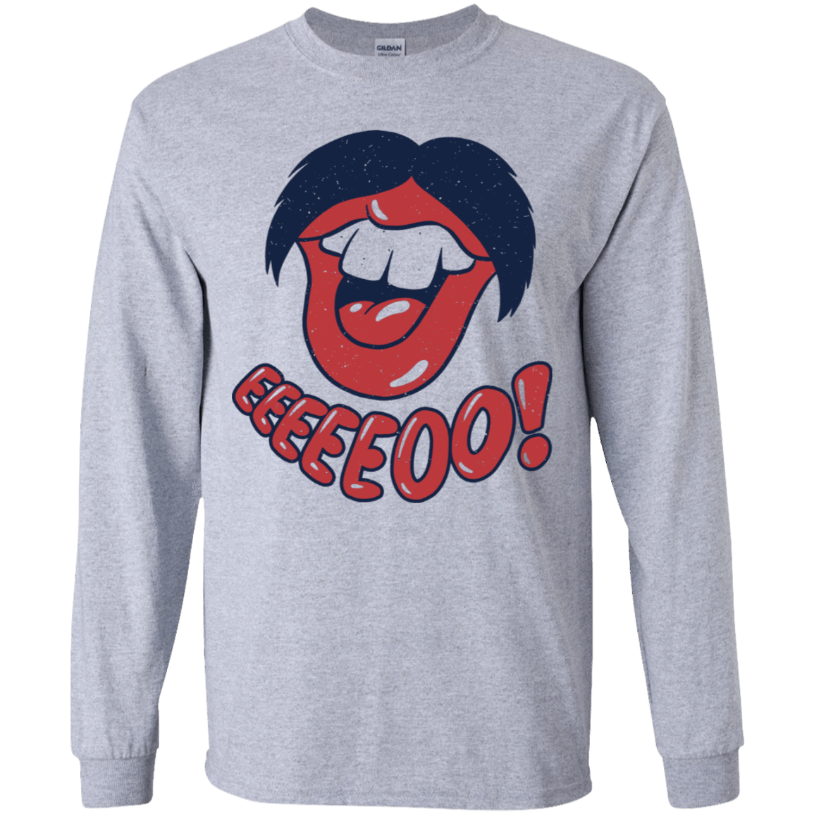 T-Shirts Sport Grey / YS Lips EO Youth Long Sleeve T-Shirt
