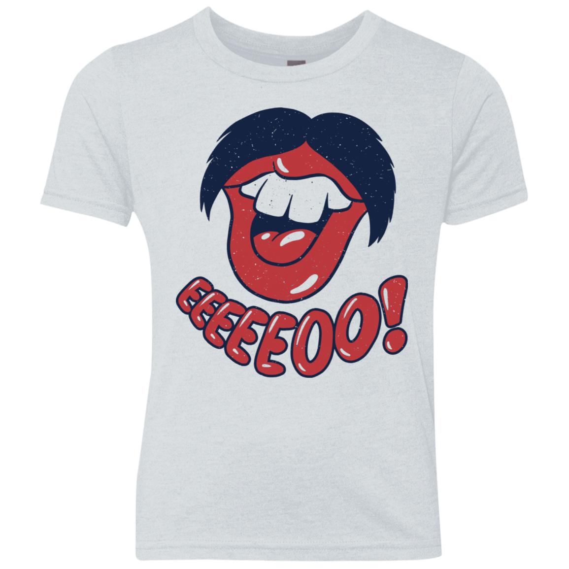 T-Shirts Heather White / YXS Lips EO Youth Triblend T-Shirt