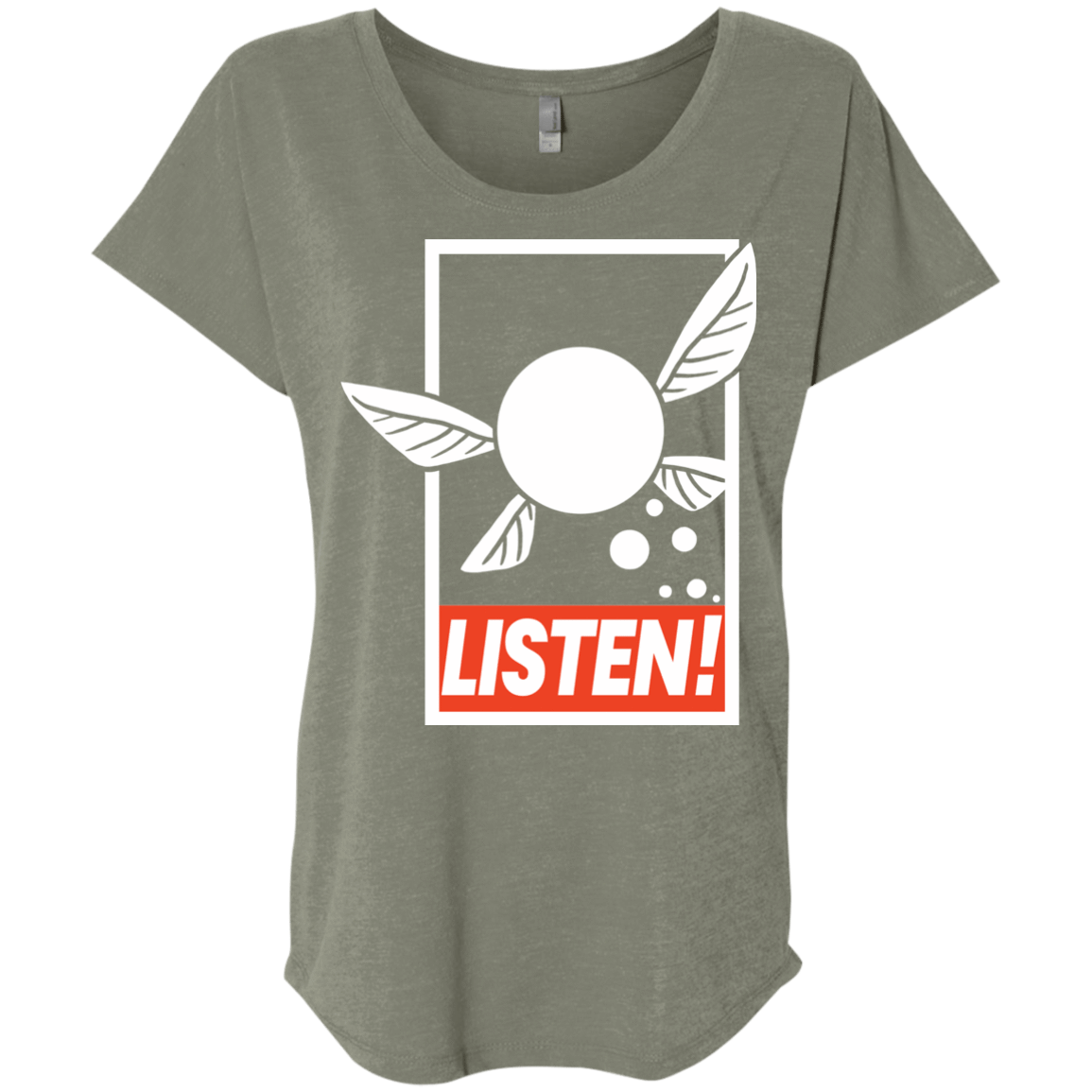 T-Shirts Venetian Grey / X-Small LISTEN! Triblend Dolman Sleeve
