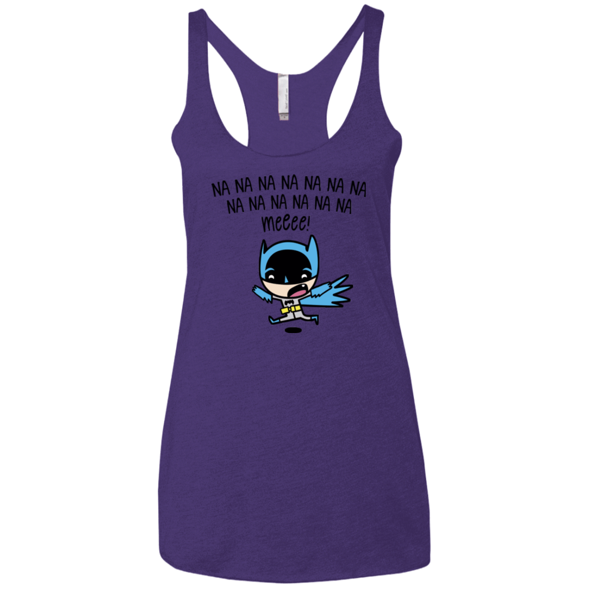 T-Shirts Purple / X-Small Little Bat Boy Women's Triblend Racerback Tank
