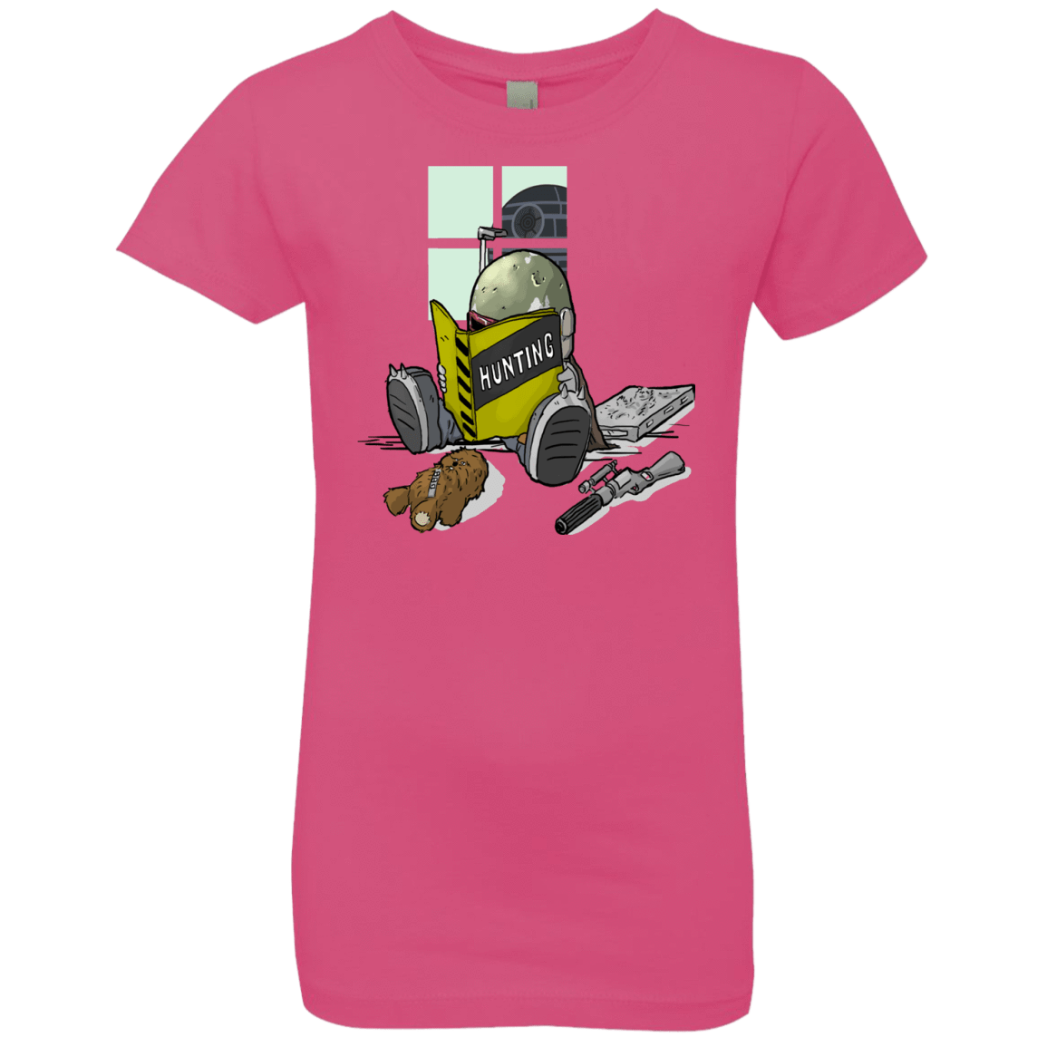 T-Shirts Hot Pink / YXS Little Boba Girls Premium T-Shirt