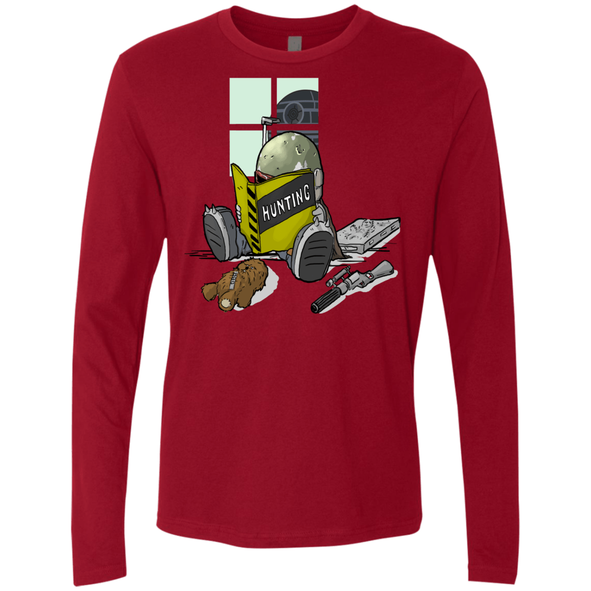 T-Shirts Cardinal / Small Little Boba Men's Premium Long Sleeve