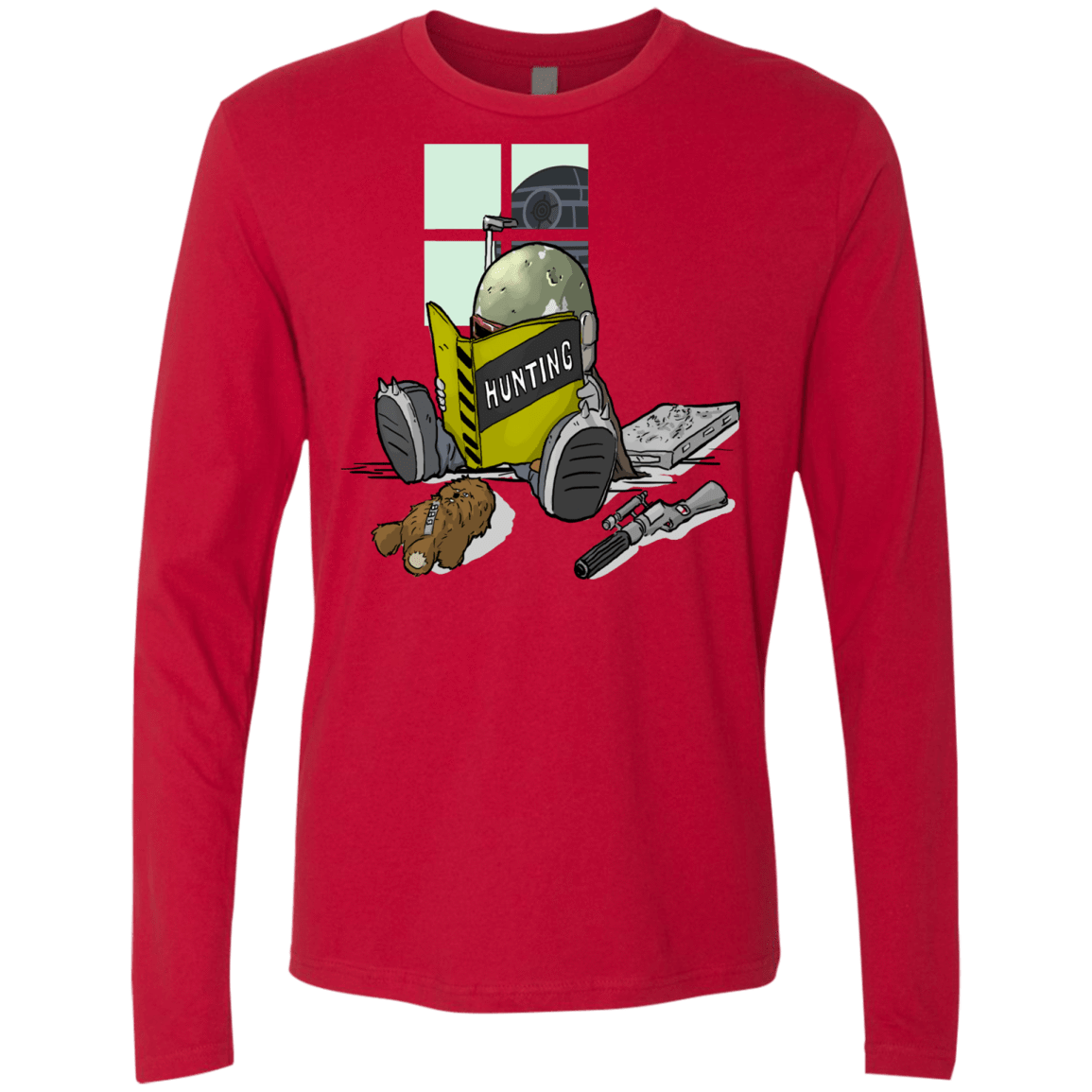 T-Shirts Red / Small Little Boba Men's Premium Long Sleeve