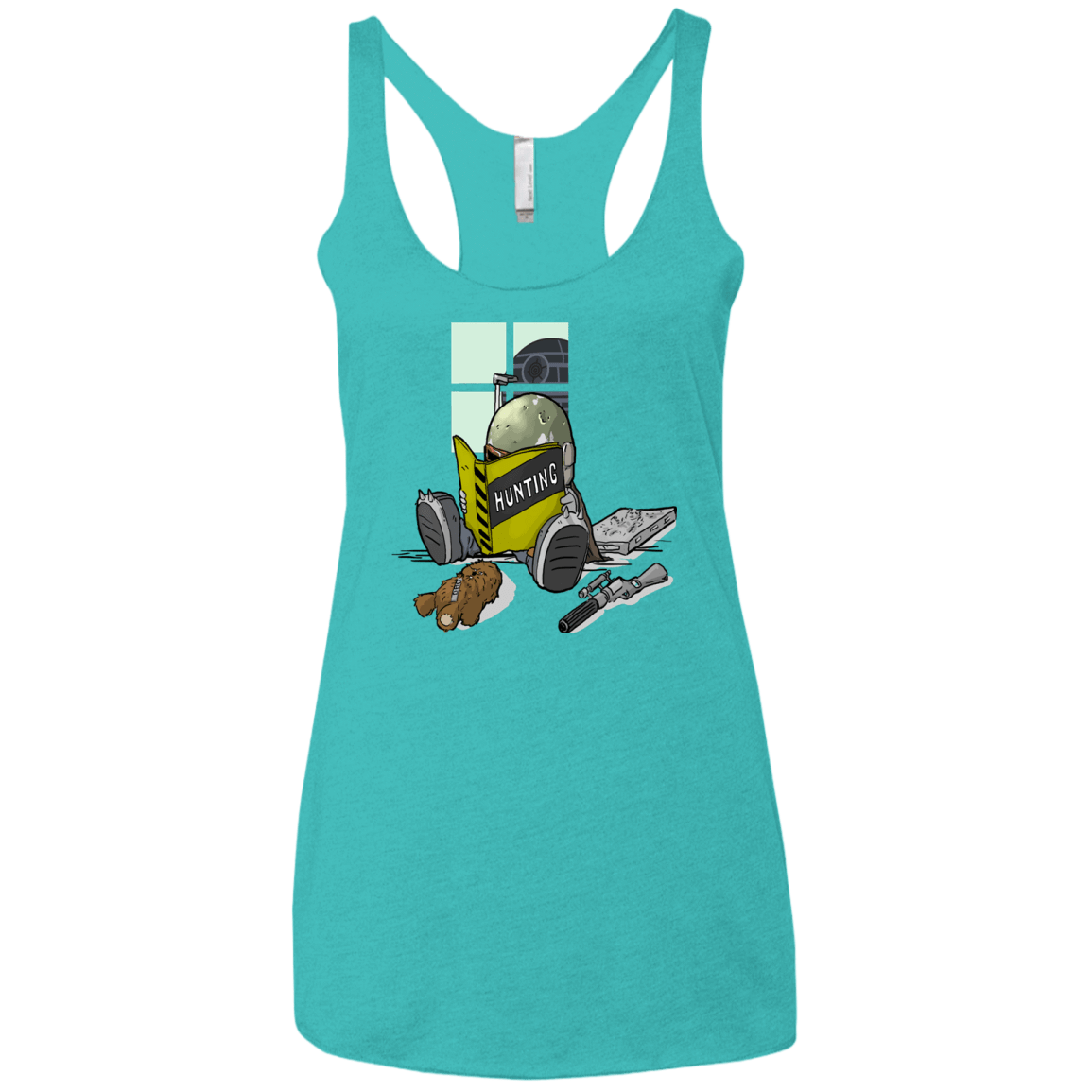 T-Shirts Tahiti Blue / X-Small Little Boba Women's Triblend Racerback Tank