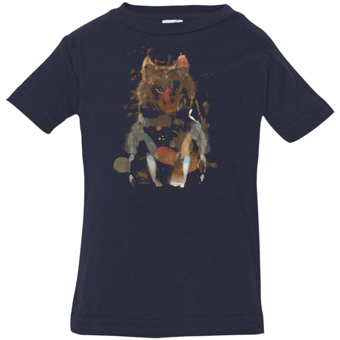T-Shirts Navy / 6 Months Little Foxy Watercolor Infant Premium T-Shirt
