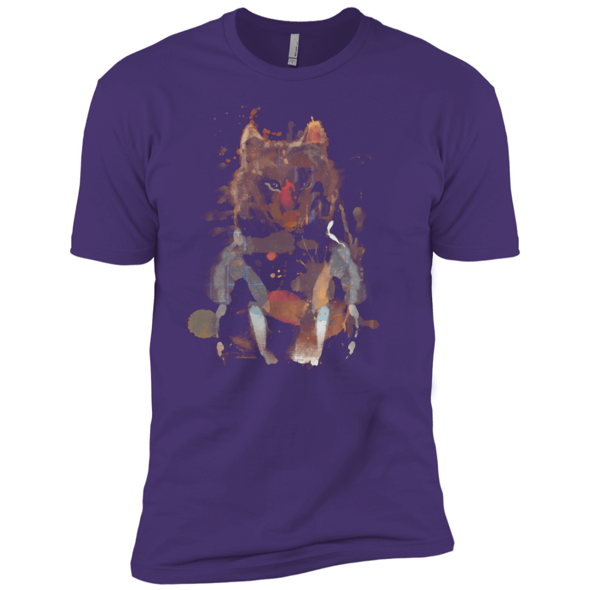 T-Shirts Purple Rush/ / X-Small Little Foxy Watercolor Men's Premium T-Shirt