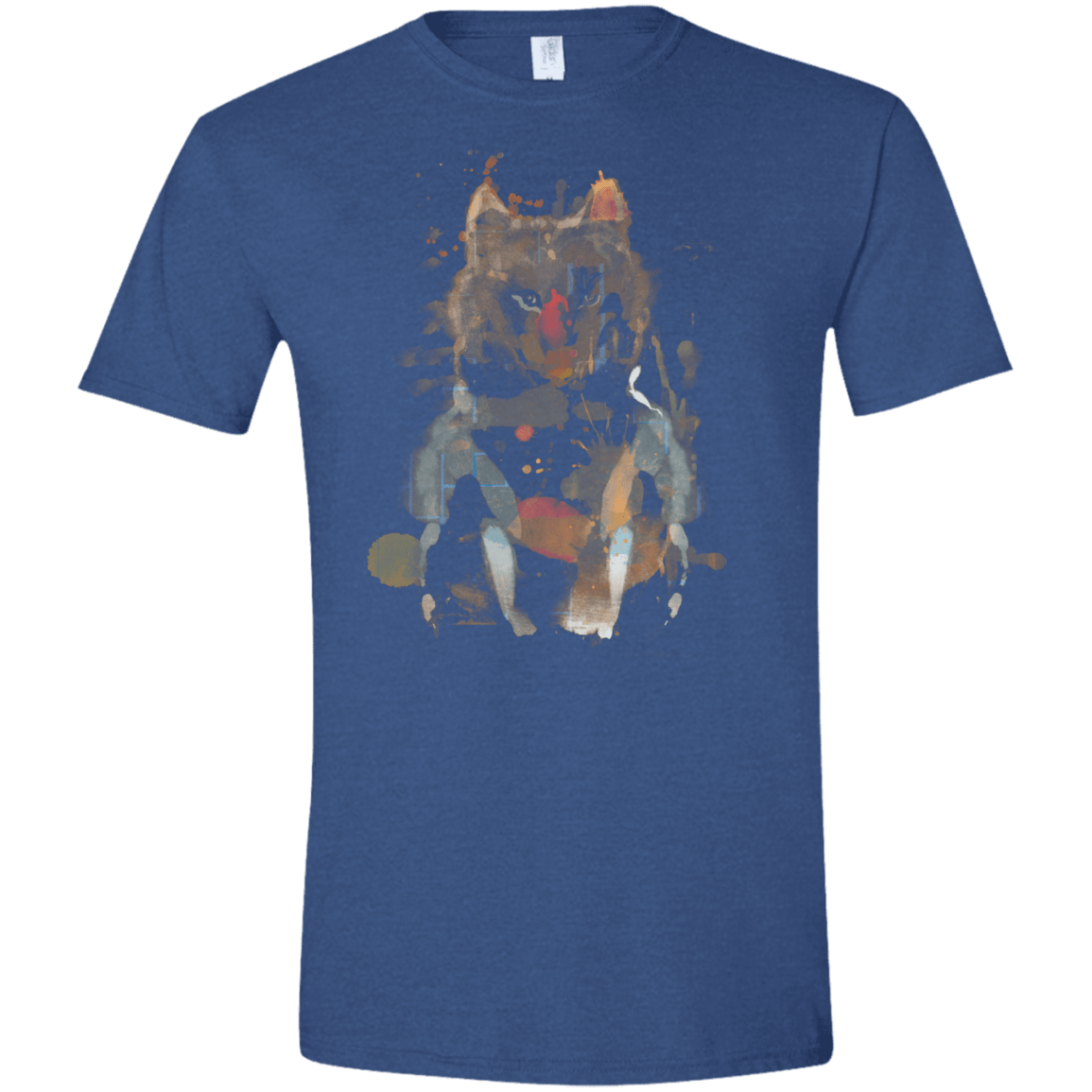 T-Shirts Heather Royal / X-Small Little Foxy Watercolor Men's Semi-Fitted Softstyle