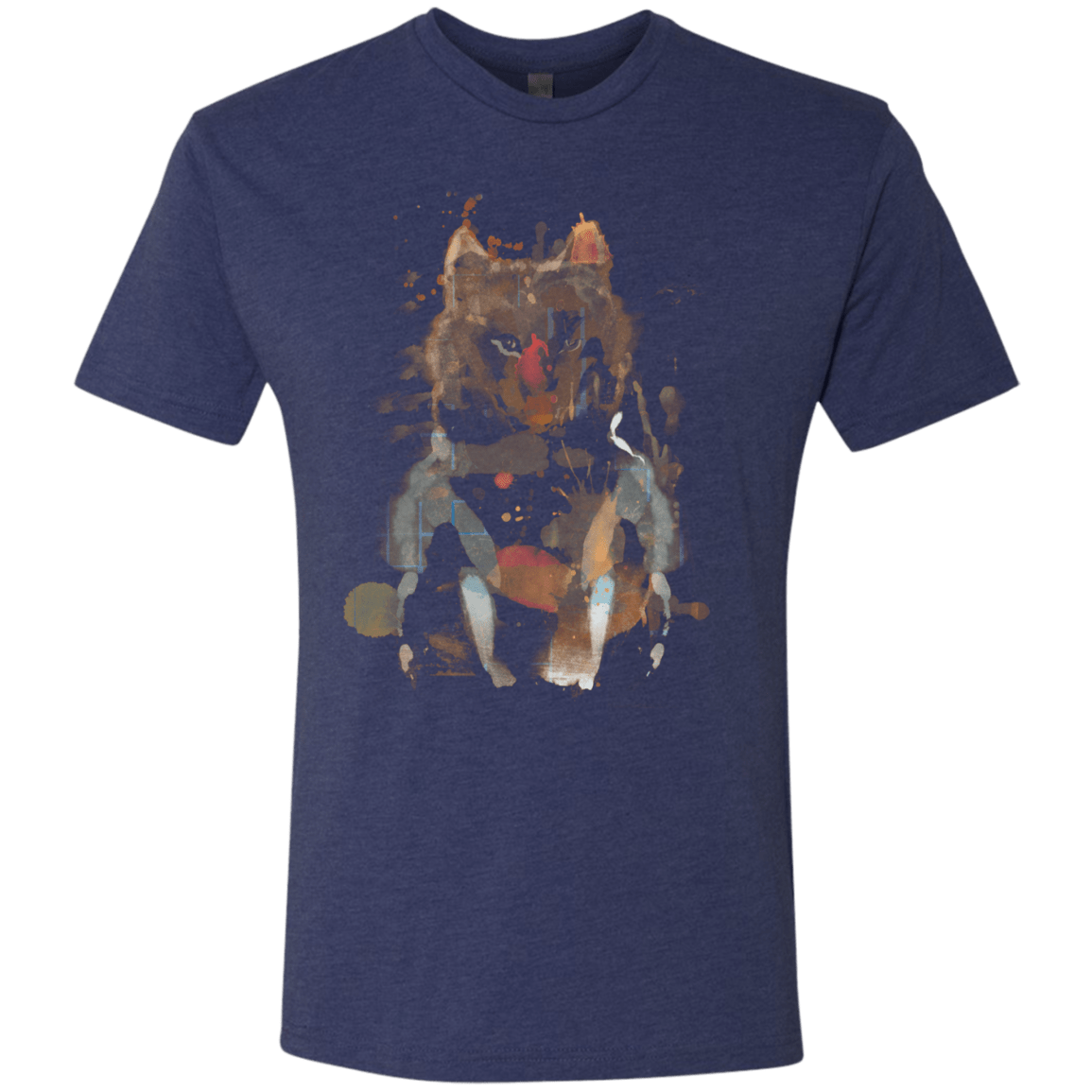 T-Shirts Vintage Navy / S Little Foxy Watercolor Men's Triblend T-Shirt