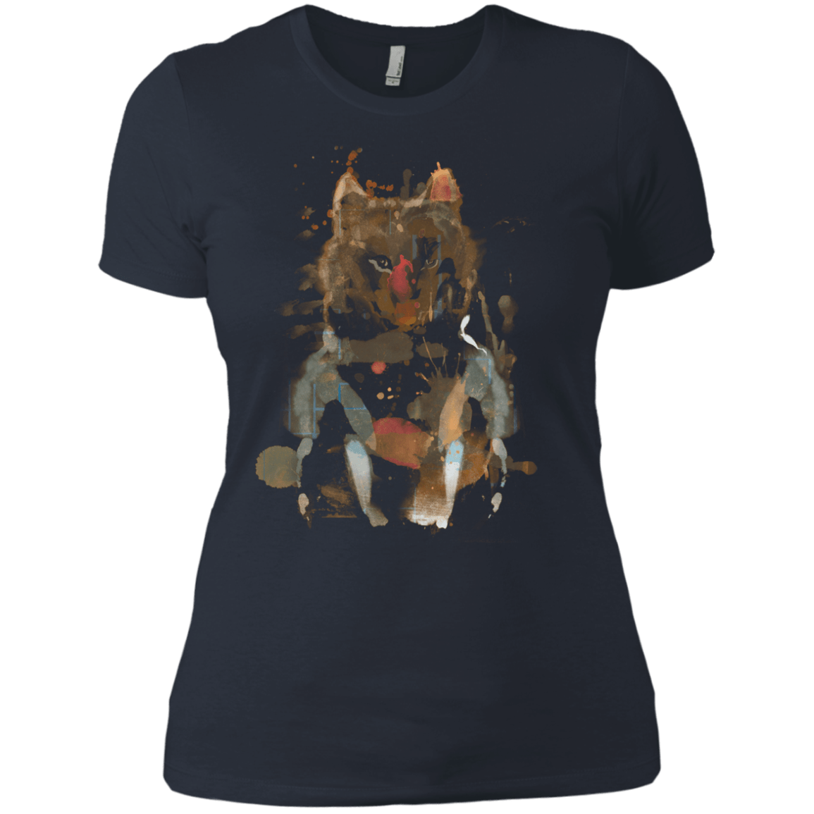 T-Shirts Indigo / X-Small Little Foxy Watercolor Women's Premium T-Shirt