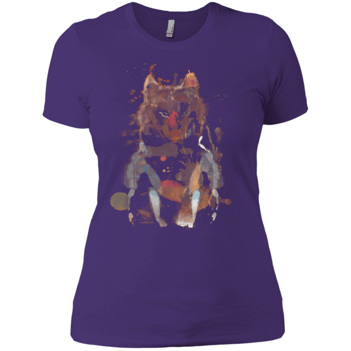 T-Shirts Purple Rush/ / X-Small Little Foxy Watercolor Women's Premium T-Shirt