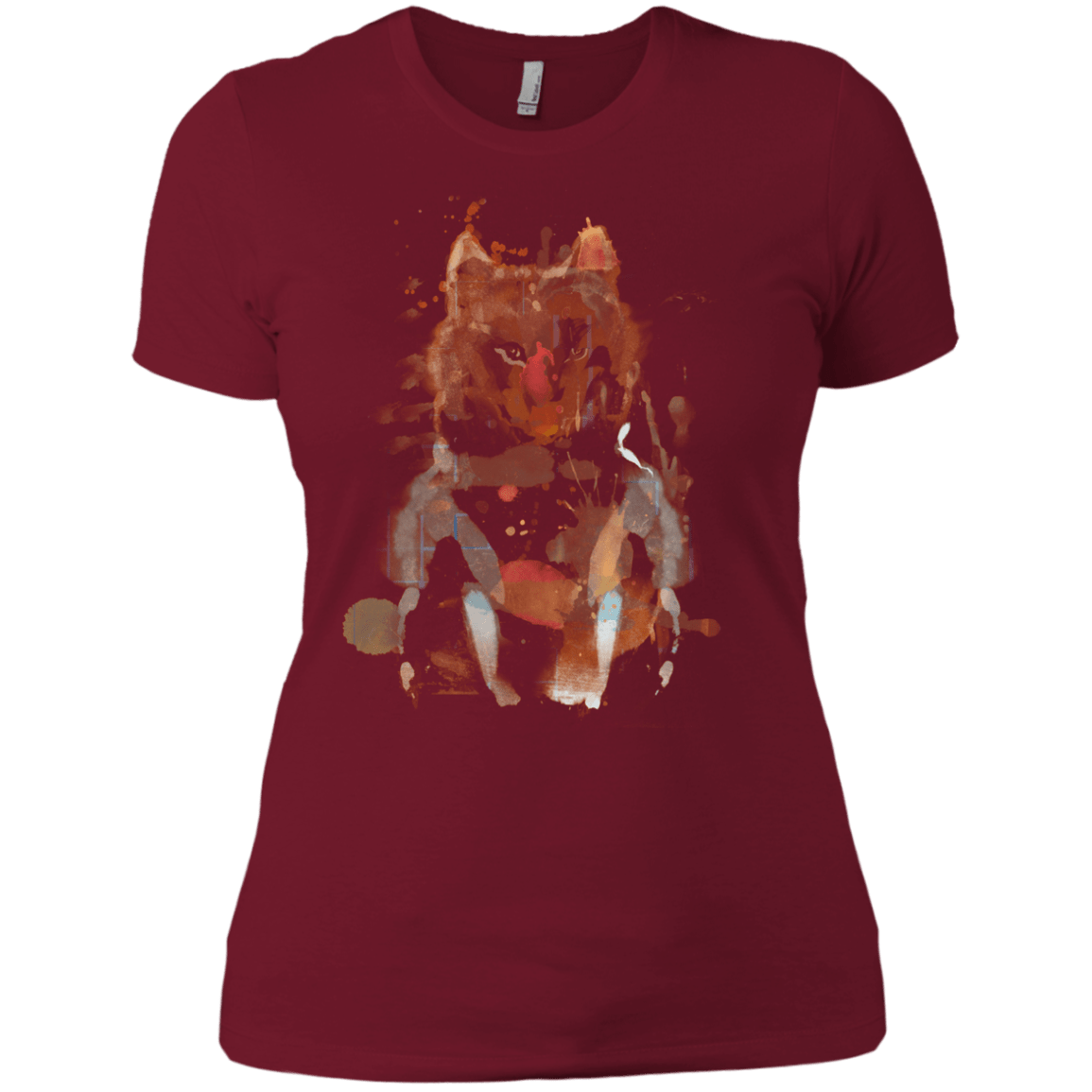 T-Shirts Scarlet / X-Small Little Foxy Watercolor Women's Premium T-Shirt