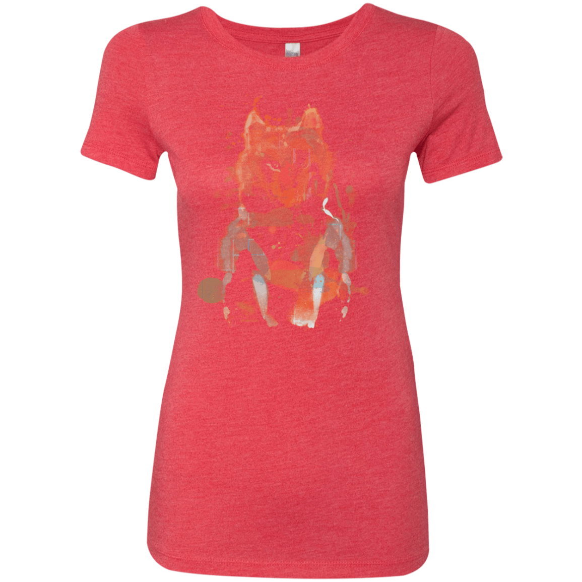 T-Shirts Vintage Red / S Little Foxy Watercolor Women's Triblend T-Shirt