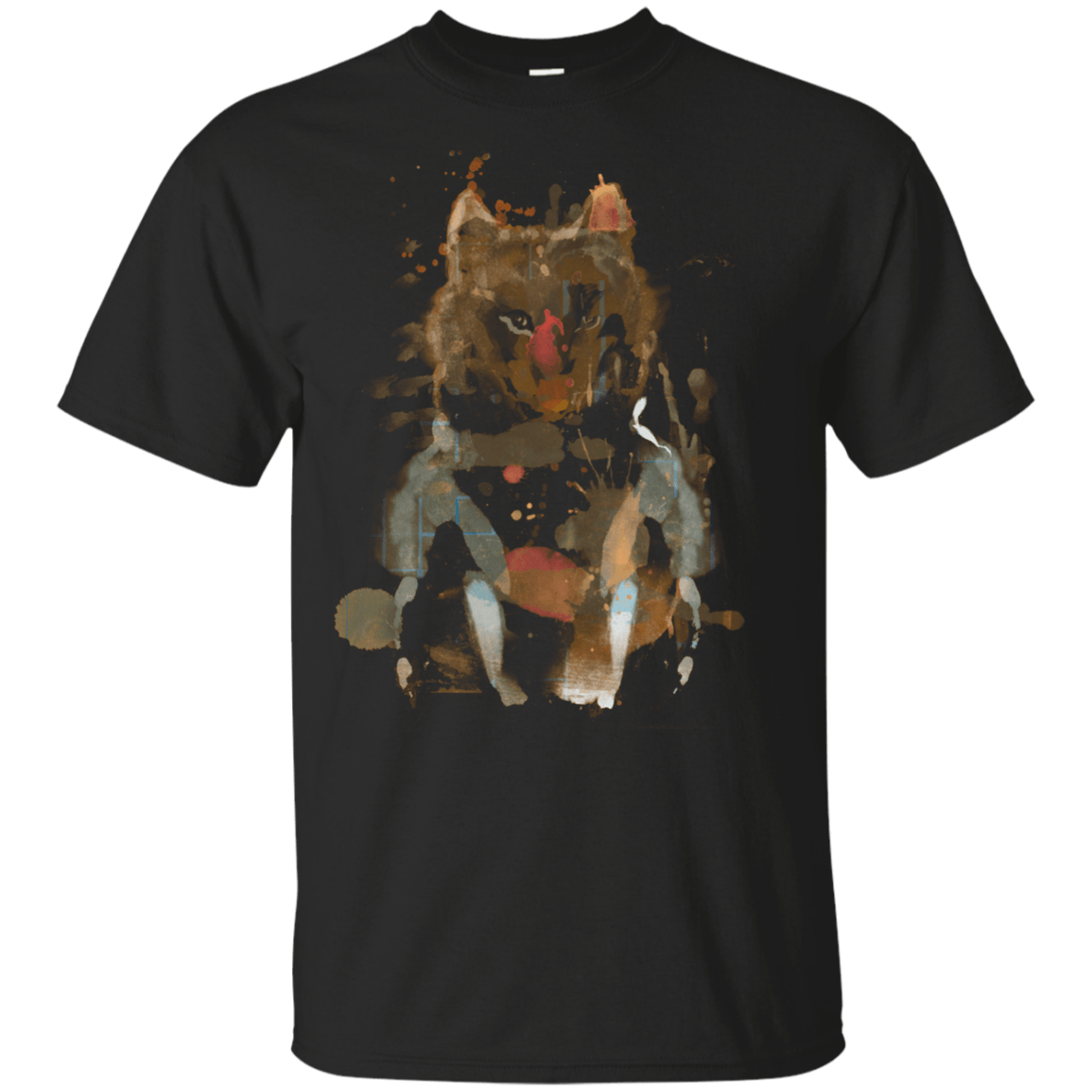 T-Shirts Black / YXS Little Foxy Watercolor Youth T-Shirt