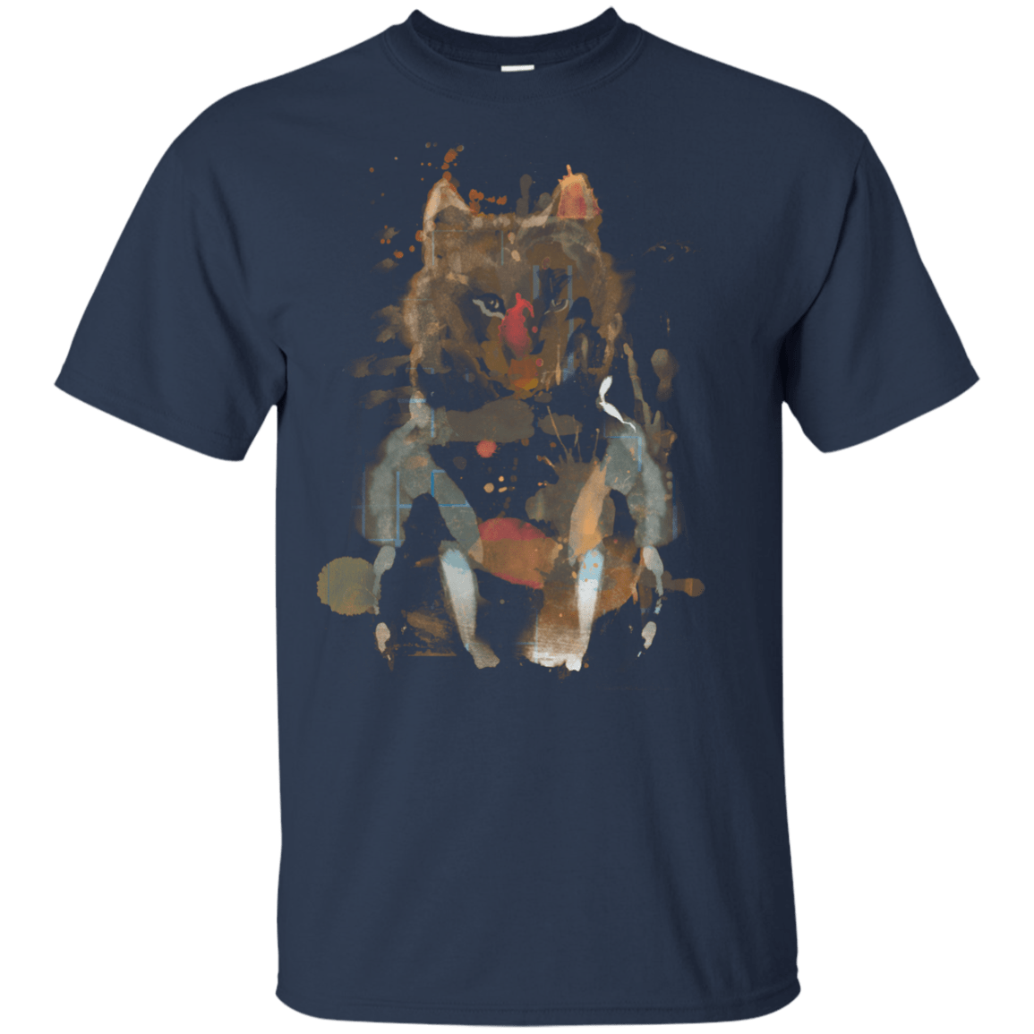 T-Shirts Navy / YXS Little Foxy Watercolor Youth T-Shirt