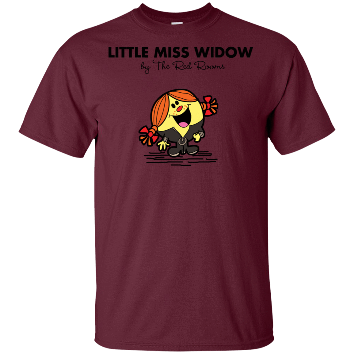 T-Shirts Maroon / S Little Miss Widow T-Shirt