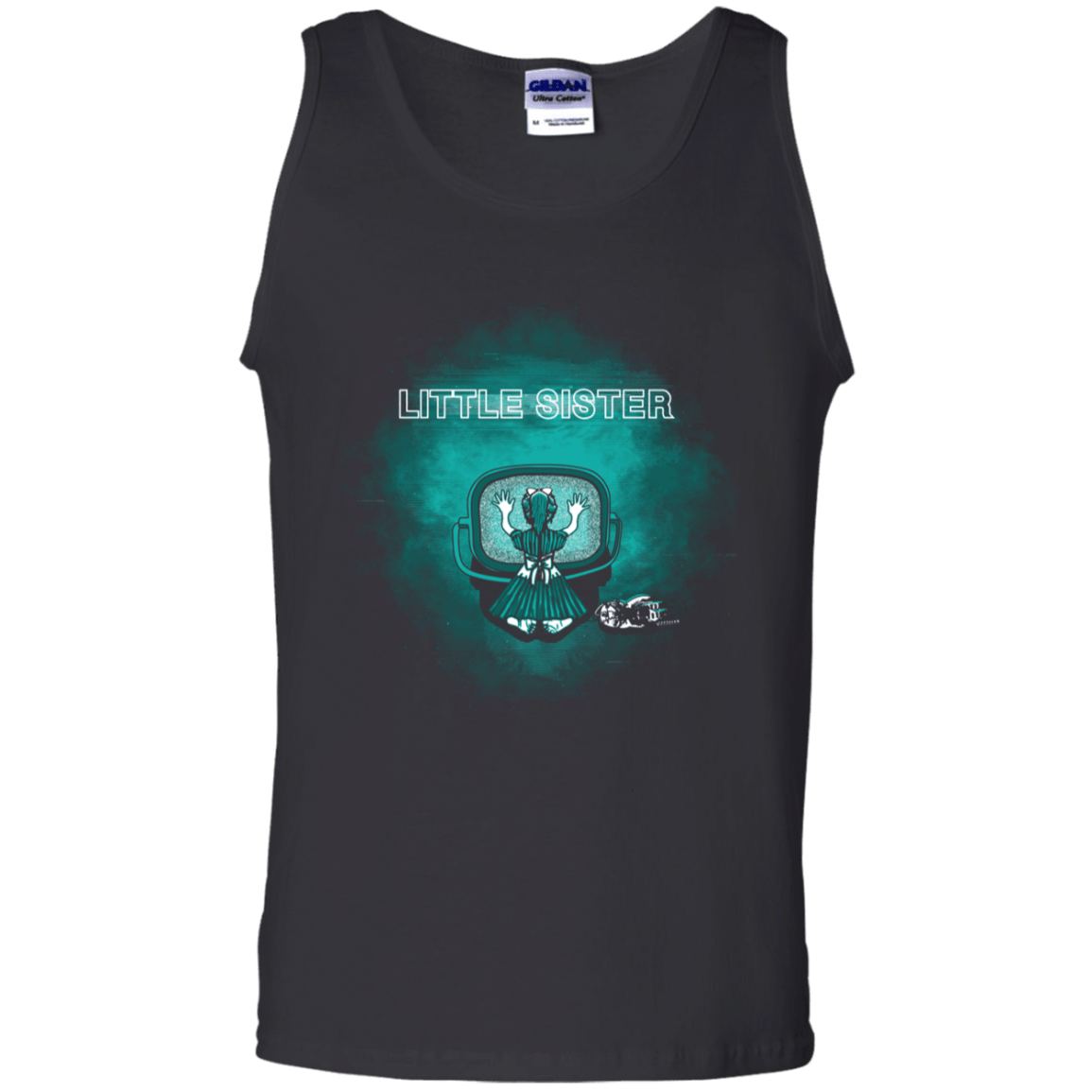 T-Shirts Black / S Little Sister Men's Tank Top