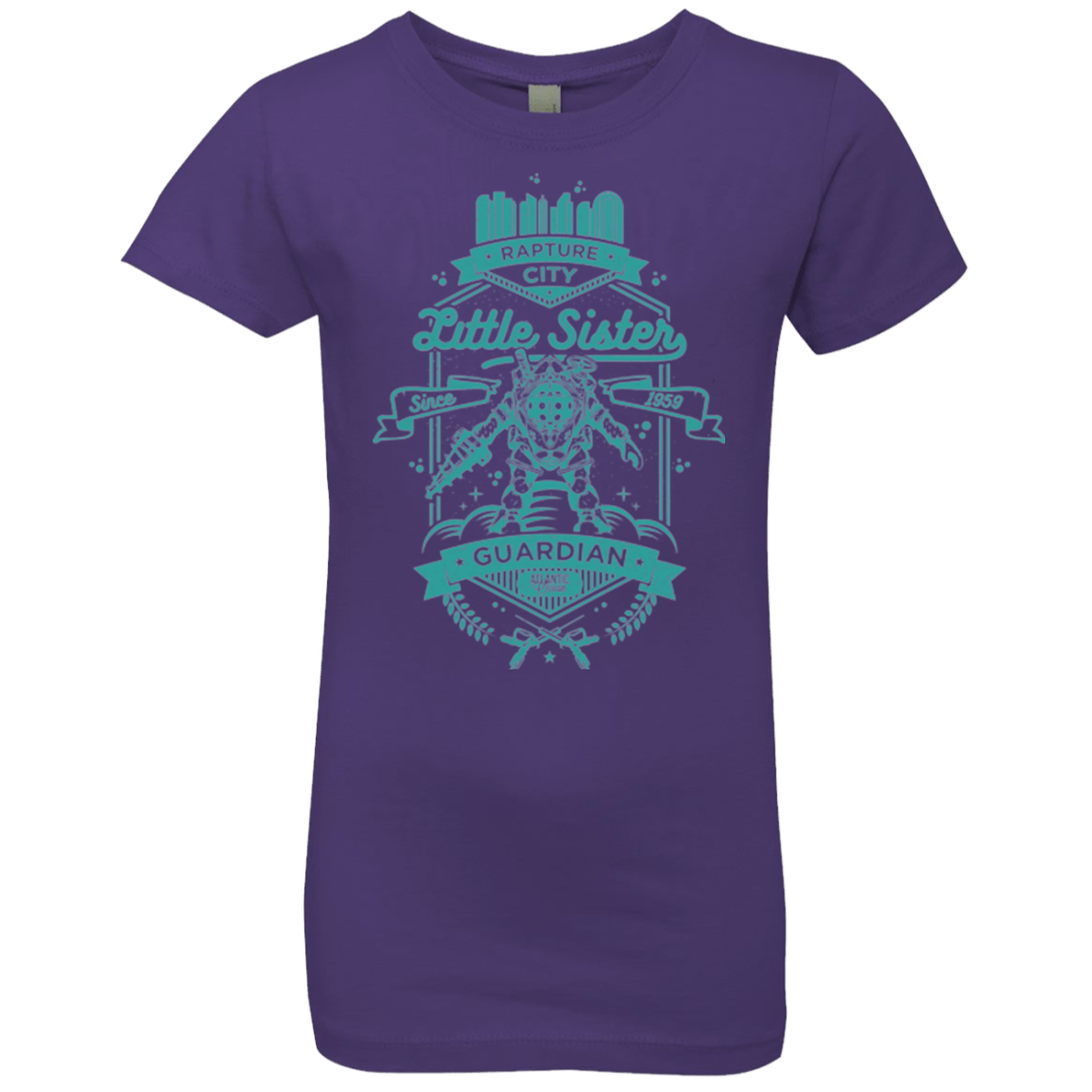 T-Shirts Purple Rush / YXS Little Sister Protector Girls Premium T-Shirt