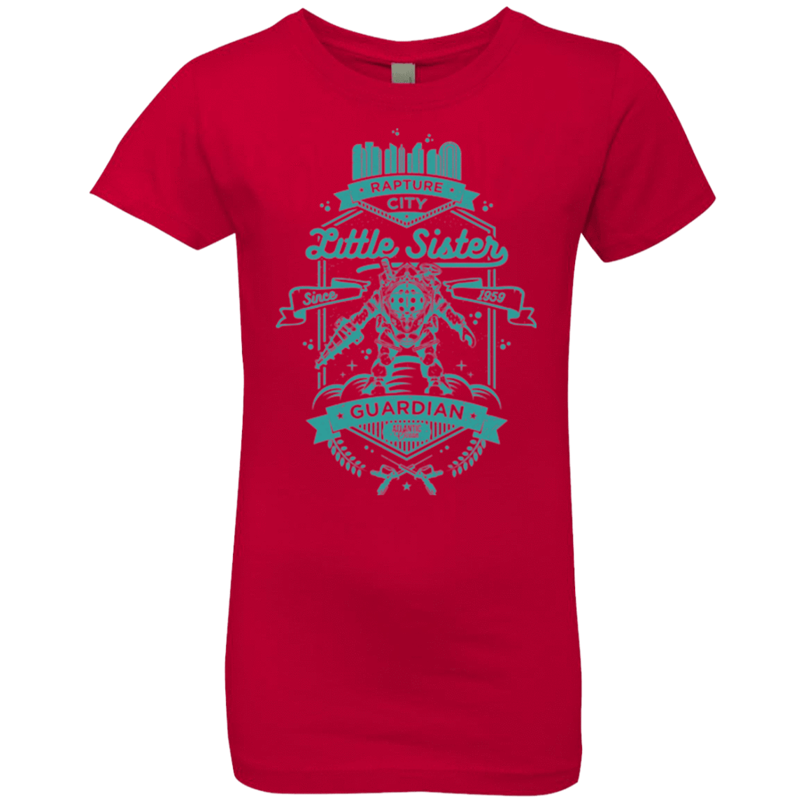 T-Shirts Red / YXS Little Sister Protector Girls Premium T-Shirt