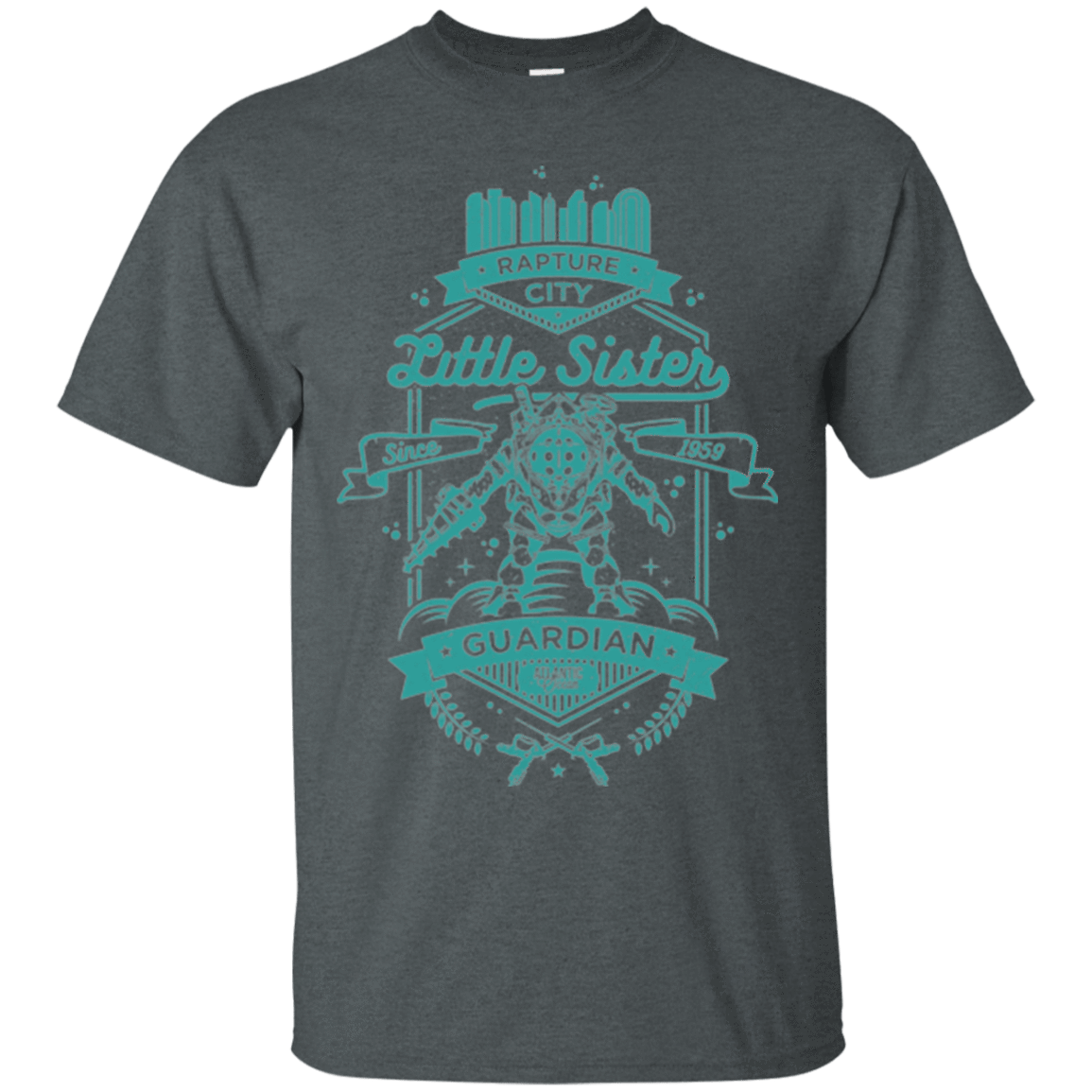 T-Shirts Dark Heather / Small Little Sister Protector T-Shirt