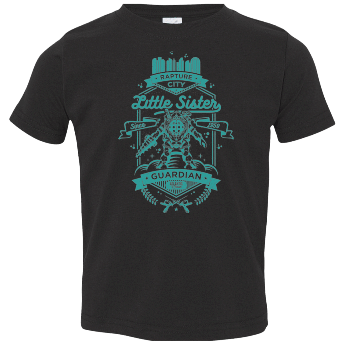 T-Shirts Black / 2T Little Sister Protector Toddler Premium T-Shirt