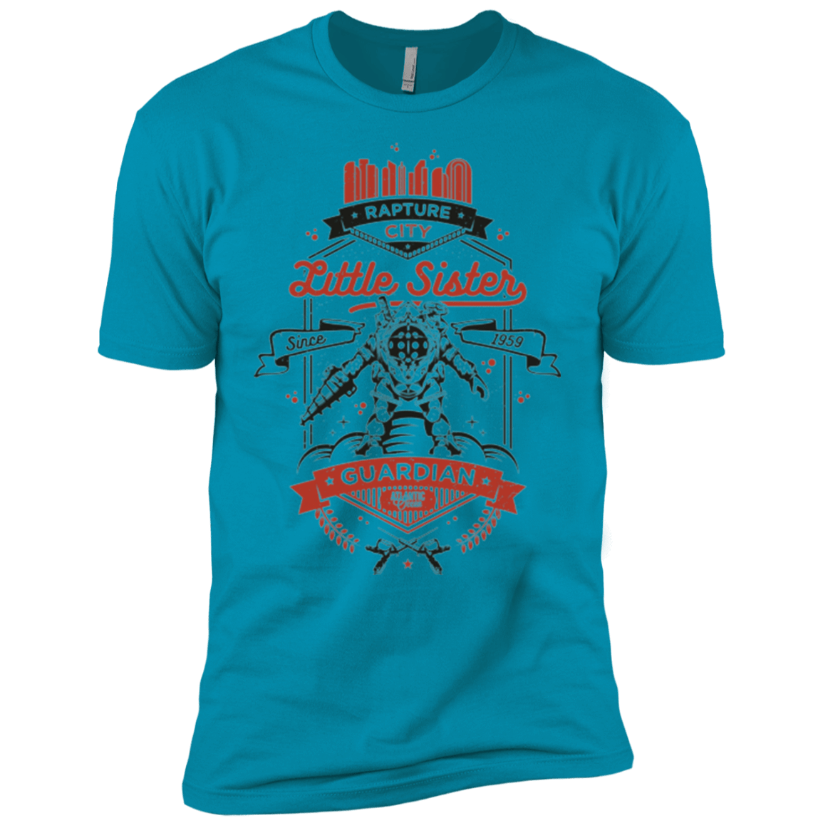 T-Shirts Turquoise / YXS Little Sister Protector V2 Boys Premium T-Shirt