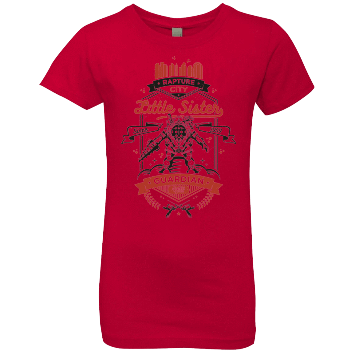 T-Shirts Red / YXS Little Sister Protector V2 Girls Premium T-Shirt