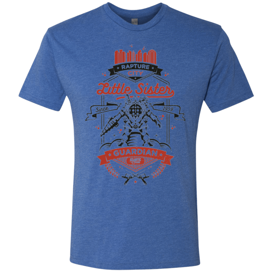 T-Shirts Vintage Royal / Small Little Sister Protector V2 Men's Triblend T-Shirt