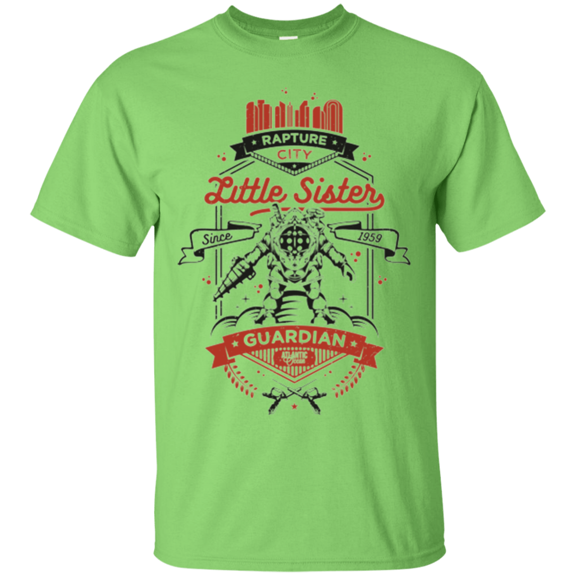 T-Shirts Lime / Small Little Sister Protector V2 T-Shirt