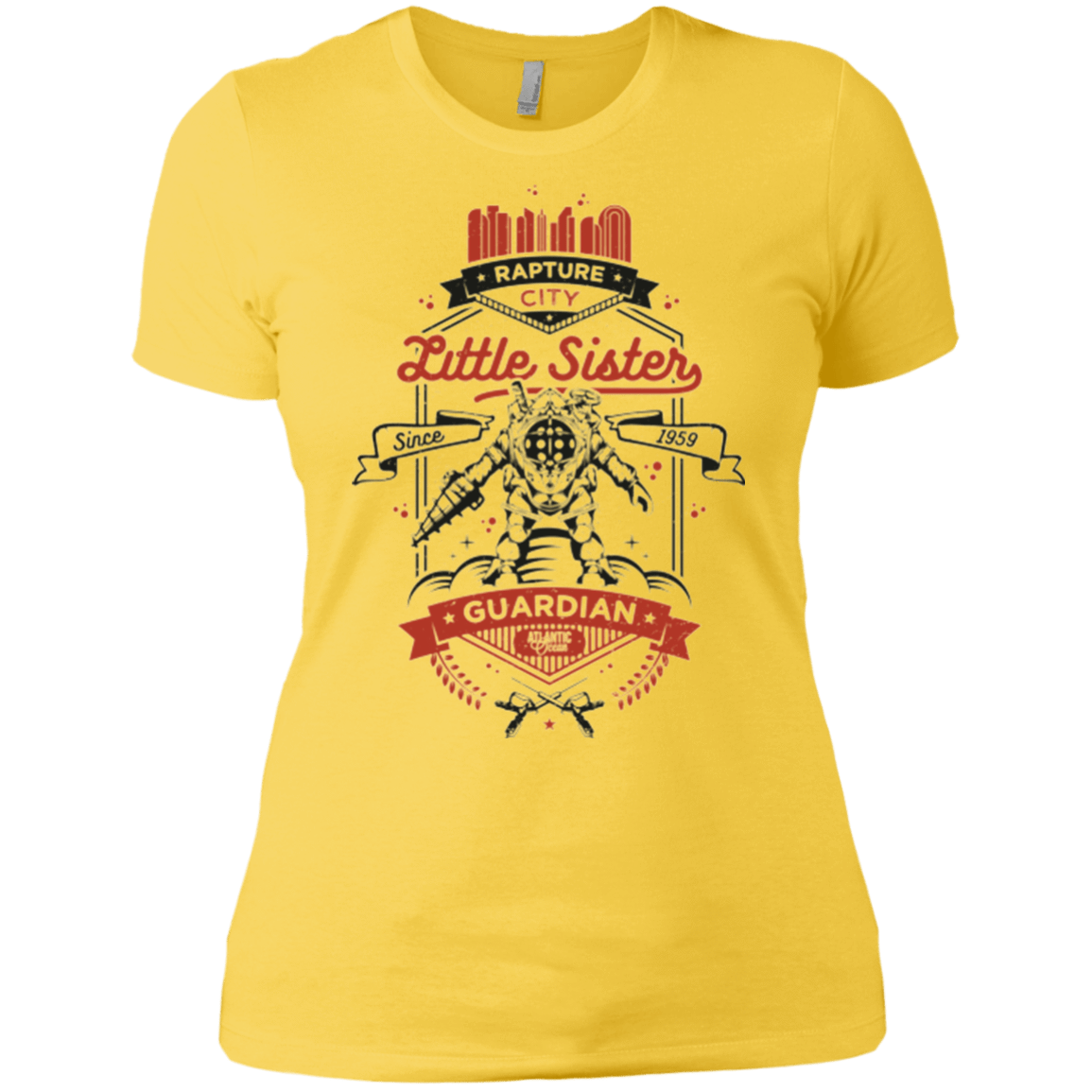 T-Shirts Vibrant Yellow / X-Small Little Sister Protector V2 Women's Premium T-Shirt
